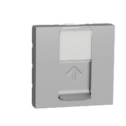 Toma RJ45 categoría 5e UTP 2 módulos aluminio Schneider electric