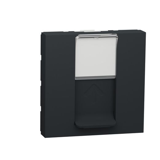 Prise RJ45 catégorie 5e UTP 2 modules noir Schneider Electric