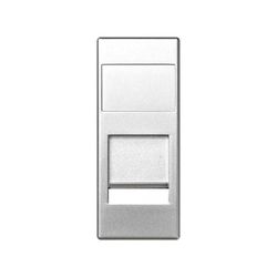 Toma telefónica de medio elemento aluminio Simon 82 Centralizaciones