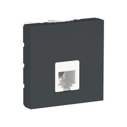 Toma teléfono RJ12 negro Schneider electric