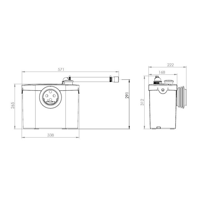 Sanitrit Up toilet disposer — Rehabilitaweb