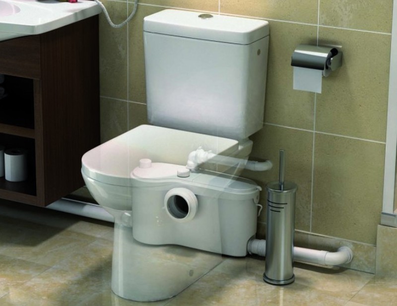 Triturador para WC, lavabo, ducha y bidé Sanipro Up — Rehabilitaweb