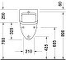 Duravit Starck 3 Urinal Back Feed