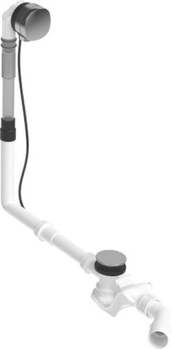 Vaciador automático y rebosadero para bañera Quadroval cable 700mm