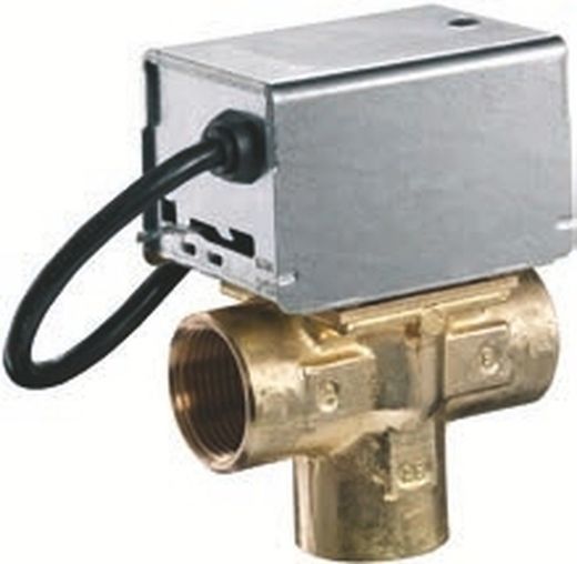Vanne de zone 3 voies 3/4” avec aux