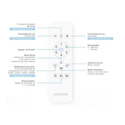 Ventilatore da soffitto Martec bianco/naturale Maiorca