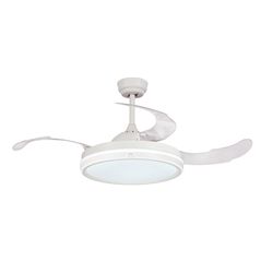 Ventilador techo con luz aspas plegables Habitex 42NW