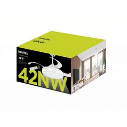 Deckenventilator mit Licht, klappbare Flügel, Habitex 42NW