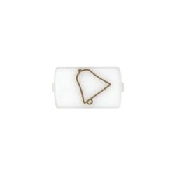 Visor branco com símbolo de sino Simon 82