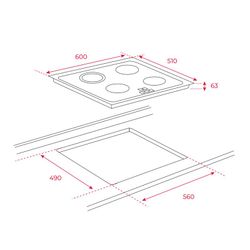 Teka TT 6420 60cm Vitroceramic